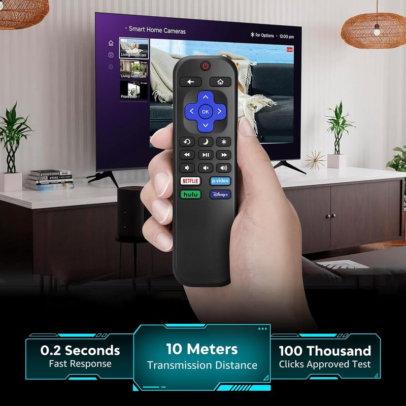 Angrox for Roku-TV-Remote-Replacement,Universal Control for TCL,ONN, Hisense Roku TVs(This Does not Work with Roku Box, Stick, Express or Player) - Image 4
